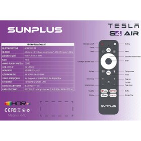 Resim Sunplus TESLA S4 AİR 4K ANDROİD TV BOX 4GB RAM 32GB HAFIZA WİFİ6 
