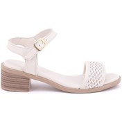 Resim Mamma Mia D24ys-1110 Kadın Sandalet Mam-y4-01110139 Krem 