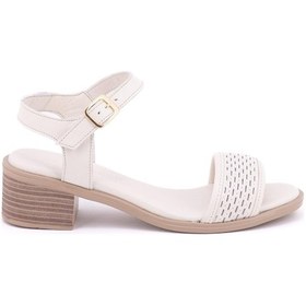 Resim Mamma Mia D24ys-1110 Kadın Sandalet Mam-y4-01110139 Krem 