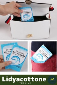 Resim Lidyacottone Klozet Kapak Örtüsü Pratik Kullanımlı Hijyenik Klozet Kapağı Poşeti Avm Halka Açık Tuvalet 50 Adet 