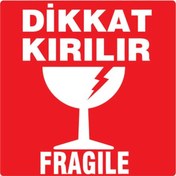 Resim 100x100 Dikkat Kırılır Etiketi 500 Sarım 