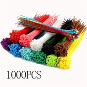 Resim 1000 Adetlik Ağır Hizmet Tipi Kablo Bağları - Çok Yönlü Endüstriyel Sınıf Bağlantı Elemanları, Dayanıklı Kendiliğinden Kapanan Naylon Kablo Düzenleyiciler, Kapalı Alanlarda Çok Amaçlı Kullanım - 2,5 mm x 100 mm 