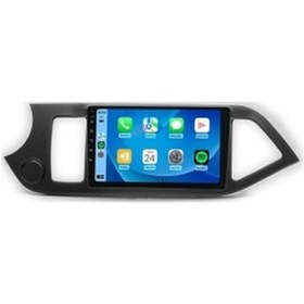 Resim Kia Picanto 2011-2016 8gb Ram 128gb Hafıza 8 Çekirdek Carplay Kamera Android Multimedya 9" 