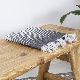 Resim Alagra Pamuklu Peştamal 100x170 cm Siyah 