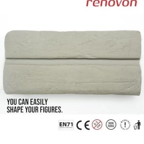 Resim Tech Butiq Seramik Kil Hamuru, Beyaz 1000 Gr(1 Kg) Fırınlamaya Gerek Olmayan Güzel Sanatlar Figür Heykel Modelleme Oyun ve Sınıfları Için Toksik Olmayan Doğal Kil 