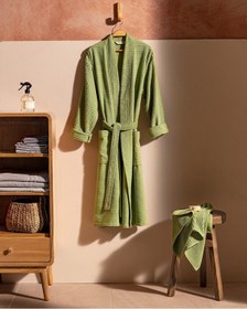 Resim Madame Coco Carla Kimono Unisex Bornoz Set Born0000000022haki 