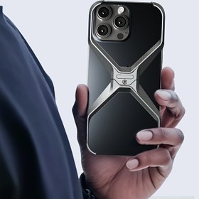 Resim Ekzotik Hollow Soğutma Kabuğu, Ultra İnce Çerçevesiz Tasarım, iPhone 16/15/14 Pro/Pro Max İçin Özel, Alüminyum Alaşım Malzeme, Geliştirilmiş Isı Dağılım Performansı, Neredeyse Telefon Hissi, Düşmeye Karşı Koruma, Anti-düşme, Siyah 