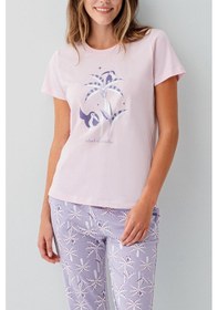 Resim Rolypoly Kadın Pembe Pijama Takım Pembe 