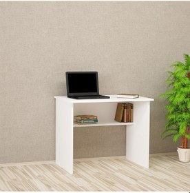 Resim Kalenderdekor1 Kalender Dekor Ellen 90 Cm Çalışma Masası Beyaz 