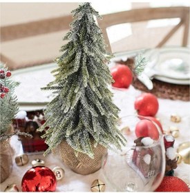 Resim Yılbaşı Ağacı Haki Mini 28cm 