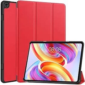 Resim SATURCASE Teclast T50 11 inç için kılıf, PU Deri Açılır Katlanabilir Folyo Stand İnce Hafif Otomatik Uyanma/Uyuma Koruyucu Tablet Kılıfı (Kırmızı) 