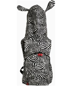 Resim Morikukko Kids Zebra Backpack Çocuk Sırt Çantası 3-6 Yaş Günlük Sırt Çantası Siyah 