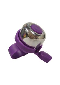 Resim Sarissa Çocuk Bisikleti Zil 1. Kalite Plastik Gövde Metal Çan Mor Gümüş Gümüş - Mor 