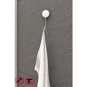 Resim Alper Banyo İris Krom Tekli Banyo Havlu Askısı Havlu Asacağı İster Yapıştır İster Montajla 