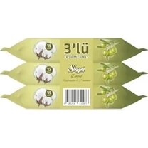 Resim Pamuk Zeytin Cep Mendili 3X15 (45 Yaprak) 