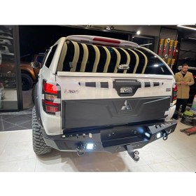 Resim Mitsubishi L200 2007Üzeri Arka Çelik Tampon Ve Çeki Topuzu Aqm 