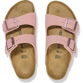 Resim Birkenstock Arizona Bf Çift Toka Pembe Kız Çocuk Terlik Pembe 
