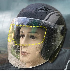 Resim Just Cheap Store Motosiklet Kaskı İçin Yağmur Kaydırıcı Film 4741 