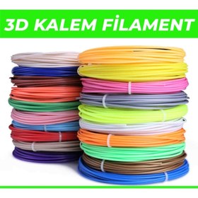 Resim Filament 3d Kalem Yazıcı Için 20renk 3metre=60m 