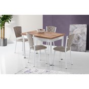 Resim Erezogulları Mobilya Smart Açılır Mutfak Masası Ve 4 Adet Sandalye Takımı 70*110cm 