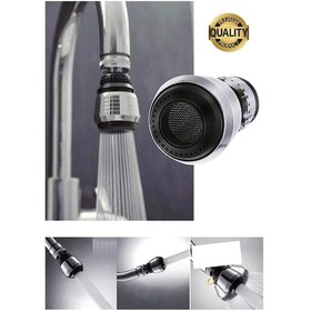 Resim Premium 2 Modlu 360 Dönebilen Perlatör Başlığı Mutfak Lavabo Su Tasarrufu Musluk Ucu Şık Tasarım Çok Renkli 