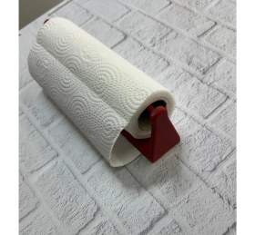 Resim Zero Land Sptrns Dekoratif Kırmızı Kağıt Havlu Tutucu Duvar Askılı Model 