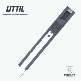 Resim UTTIL Ptuk08-ns Cep Tipi Segmentsiz 18 Mm Metal Maket Bıçağı 