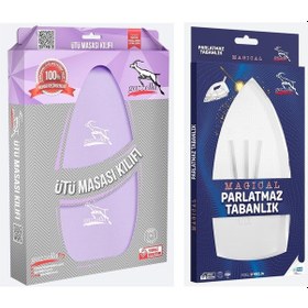 Resim Gazella Ütü Altlığı + Ütü Masası Kılıfı Bezi 50 X 135 Cm Lila 