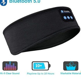 Resim Fone Bluetooth Kulaklık Spor Uyku Bandı Elastik Kablosuz Kulaklıklar Müzik Göz Black 