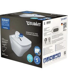 Resim Duravit Durastlye Rimless Asma Klozet 45383900A1 + Duravit Yavaş Kapak 