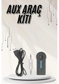 Resim Cn Yeni Nesil Bluetooth Aux Araç Kiti Siyah Tv Tablet Telefon Araç Araba 