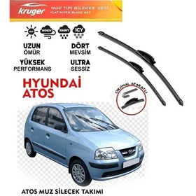 Resim Hyundai Atos Ön Muz Muz Silecek Takımı 1.0 1.1 Motor Araca Özel Aparat 1997-2008 
