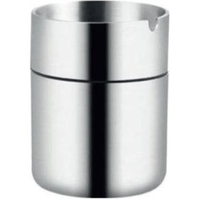 Resim Dekoratif Paslanmaz Çelik Küllük Ev Ofis Oto H 9 CM 