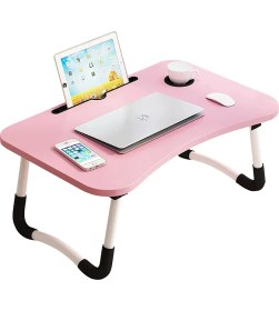 Resim Miletus Laptop Sehpası Ders Çalışma Masası Çocuk Çalışma Yatak Sehpası Ders Masası Pembe KP 