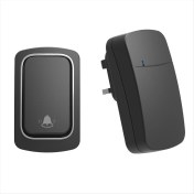 Resim Bueattuh Kendi Powered Kablosuz Kapı Zili Yok Pil Su Geçirmez Kapı Zili Zil Yüzüğü Yaşlı Arayan Ev Güvenlik Cihazı Ingiltere Fiş (Yurt Dışından) 