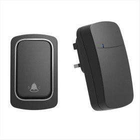 Resim Bueattuh Kendi Powered Kablosuz Kapı Zili Yok Pil Su Geçirmez Kapı Zili Zil Yüzüğü Yaşlı Arayan Ev Güvenlik Cihazı Ingiltere Fiş (Yurt Dışından) 