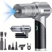 Resim 4'ü 1 Arada El Tipi Elektrikli Süpürge - Katlanabilir, Fırçasız Motor, USB Şarjlı Ev & Araba Kullanımı İçin - Mutfak, Çöp Temizliği İçin Çok Yönlü 