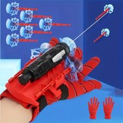 Resim 1 set örümcek ağı fırlatıcı, 2 eldiven, 8 vantuz mermi, 1 fırlatıcı, 1 örümcek demeti, yaratıcı örümcek fırlatıcı, parti oyunu, Cadılar Bayramı ve Noel hediyesi 