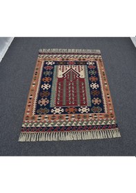 Resim Zehra Abla Halı Yeni El Dokuma Otantik Balıkesir Yörük Yün Kilim 6406 