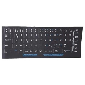 Resim Addison 300162 Türkçe F Siyah Klavye Stiker 