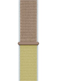 Resim Apple Watch Uyumlu Spor Loop Kordon Yeşil Kahve - 38 - 40 - 41 - (42-Watch-10 - 11)mm M/L 