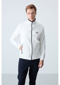 Resim Tommy Life Hugo Ekru - Lacivert Jogger Erkek Eşofman Takım - 85198 Ekru 