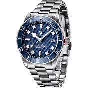 Resim Pagani Design Pd-1671 Erkek Su Geçirmez Otomatik Mekanik Saat Safir Kristal Işıklı Paslanmaz Full Çelik Erkek Saat Mavi 