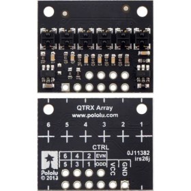 Resim Pololu QTRX-HD-06RC 6'lı Çizgi Algılama Sensörü (Sık Sensör Dizilimli) 