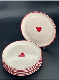 Resim Megg Kalpli Pasta Tabağı 21 CM 4 Adet 