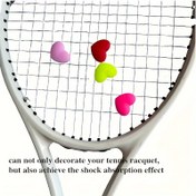 Resim 4 ADET Tenis Topu Şok Emicileri, Silikon Raketi Şok Emicileri Tenis Oyuncuları İçin Harika, Açık Hava Sporları Aksesuarları 