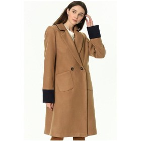 Resim Z6640 Dewberry Bayan Palto-açık Camel-açık Camel 