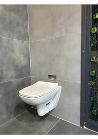 Resim Energy Kanallı Asma Klozet , Yavaş Kapanan Kapak 