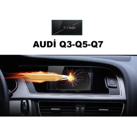 Resim Techmaster Audi Q3 Q5 Q7 2013-2017 6.5inç Navigasyon Temperli Ekran Koruyucu 