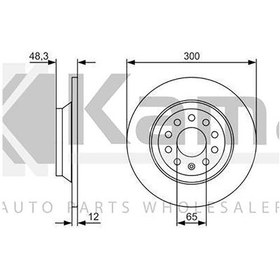 Resim 3q0615601-3q0615601a Fren Diski Arka Vw Passat / Arteon / Tıguan 